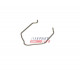 Bride de fixation, gaine de suralimentation