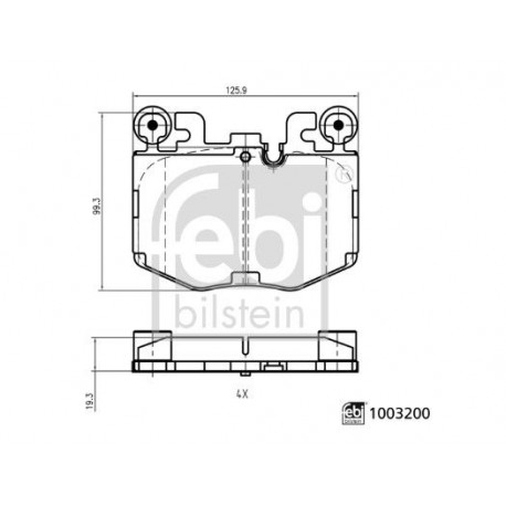  Kit de plaquettes de frein, frein à disque ()