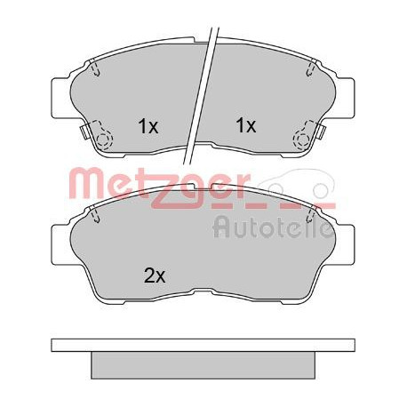  Kit de plaquettes de frein, frein à disque ()