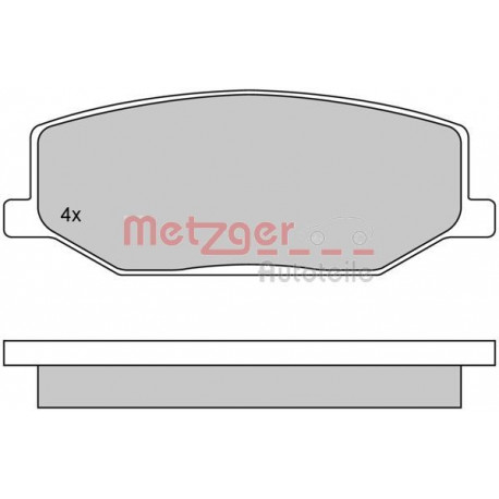 Kit de plaquettes de frein, frein à disque ()